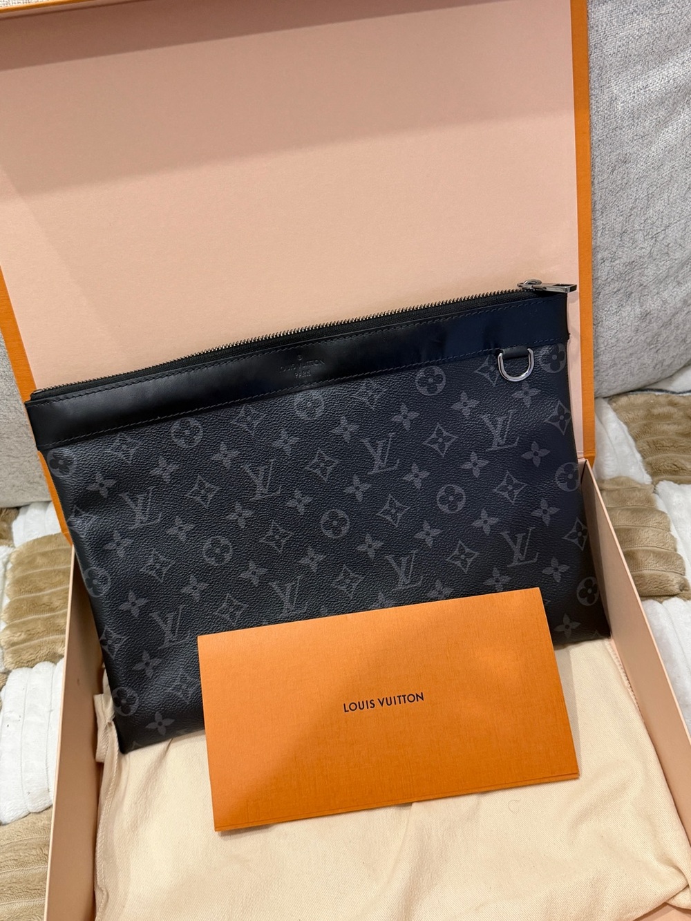 Louis Vuitton Monogram Eclipse Discovery Pochette GM